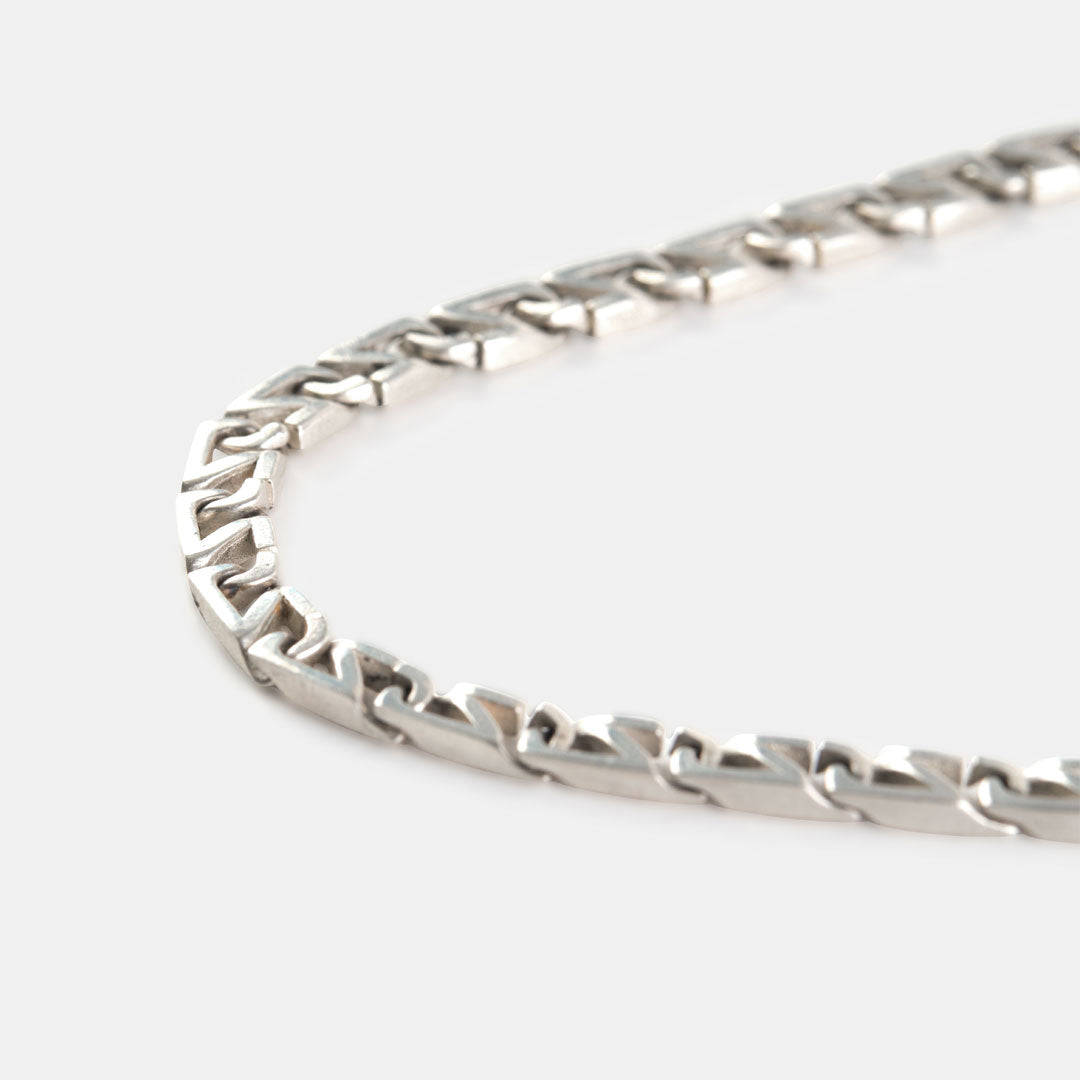 Silver Trademark Chain Link Necklace