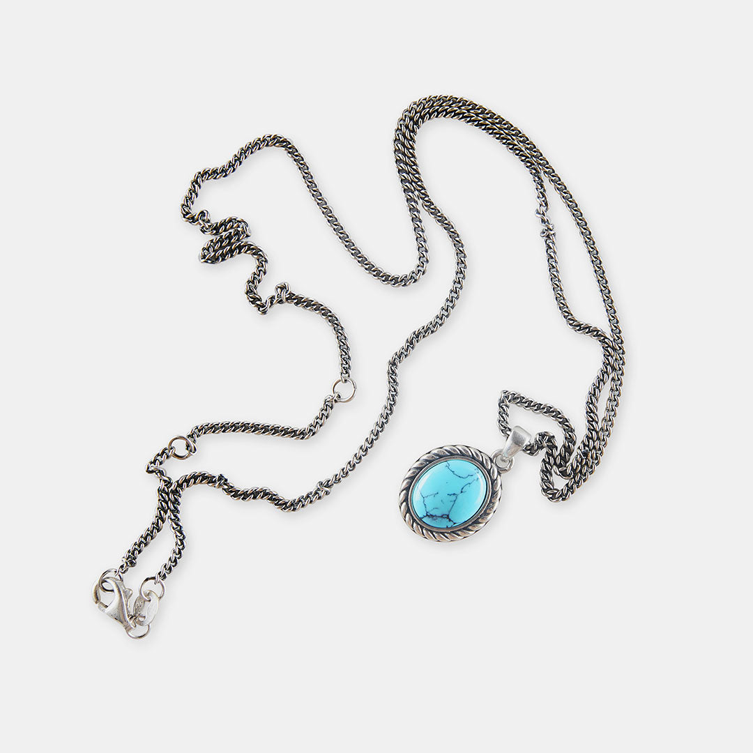 Silver Turquoise Necklace Silver Turquoise Necklace