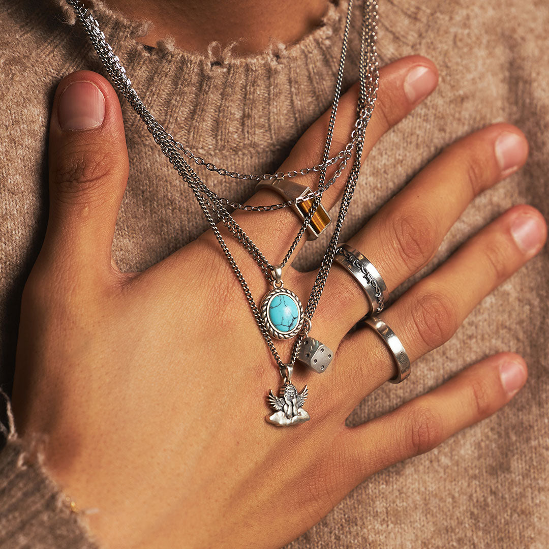 Silver Turquoise Necklace Silver Turquoise Necklace