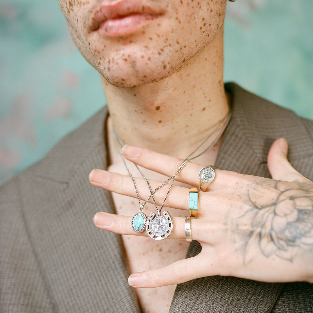 Silver Turquoise Necklace Silver Turquoise Necklace