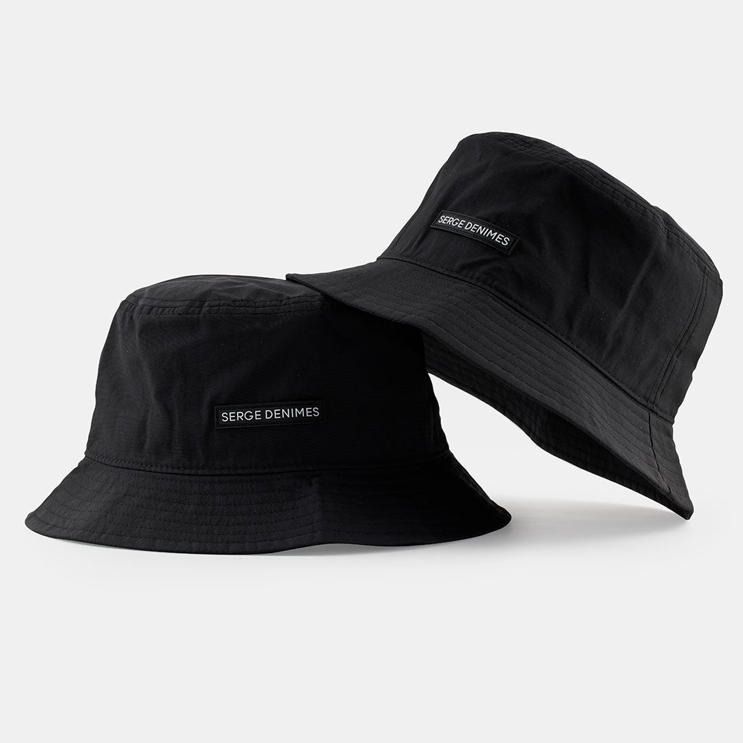 Black Logo Bucket Hat - Serge DeNimes