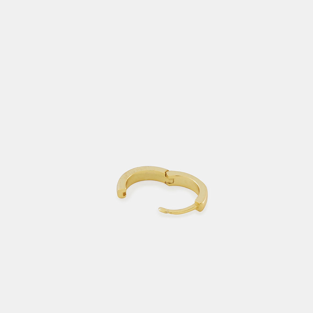 Gold Plated Silver Huggie Hoop Earring Gold Plated Silver Huggie Earring - Serge DeNimes