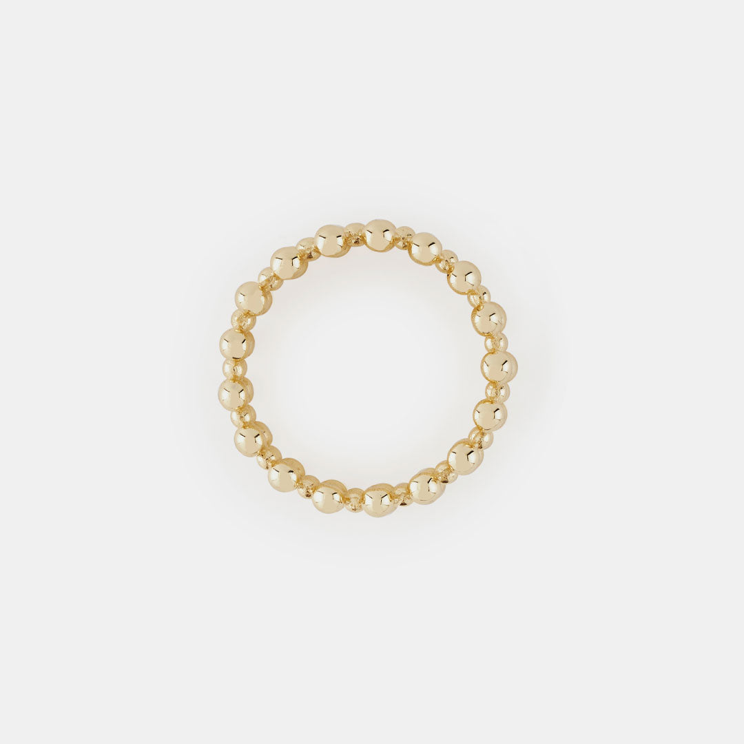 Gold Plated Silver Molecule Ring - Serge DeNimes