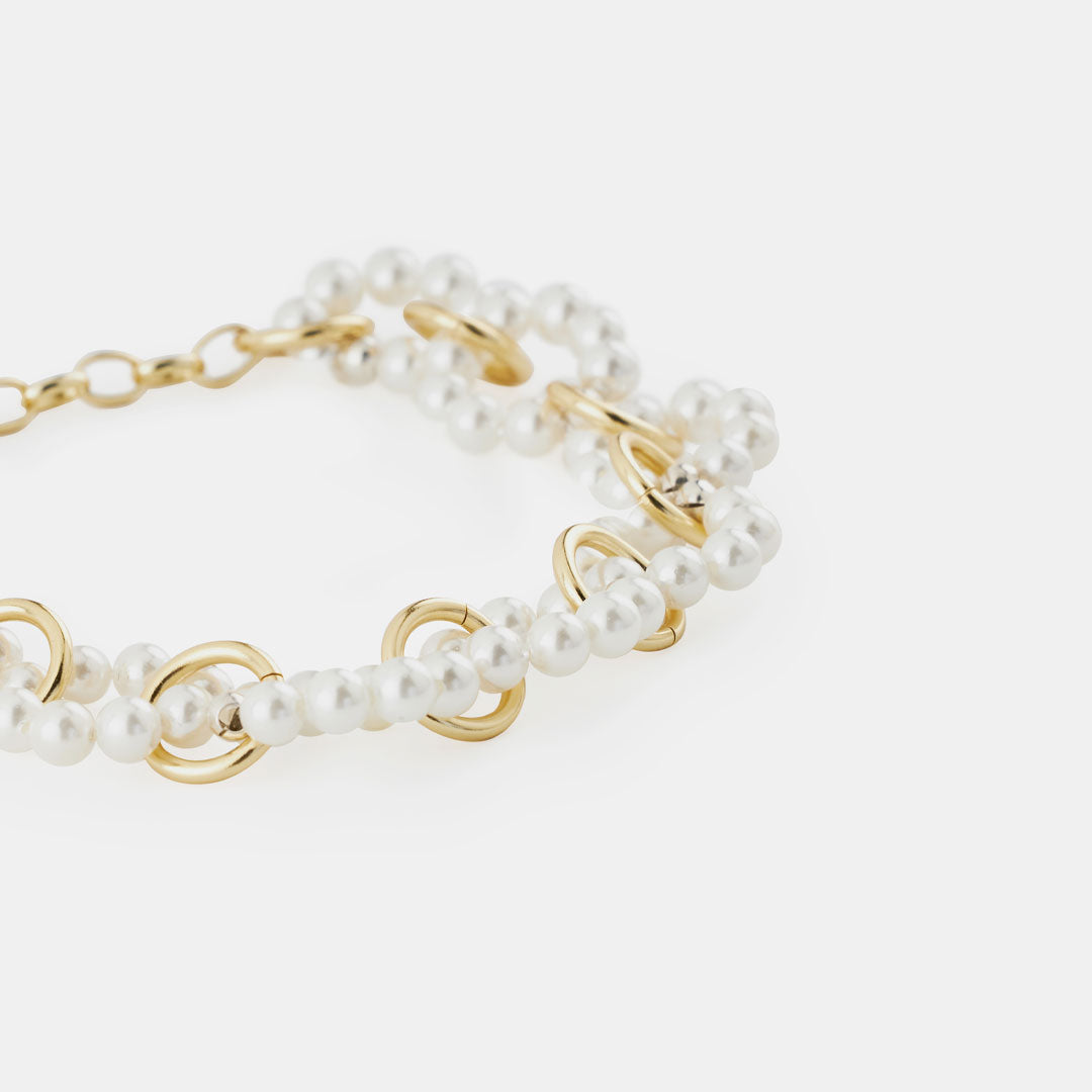 Gold Plated Silver Particle Bracelet Gold Plated Silver Particle Bracelet