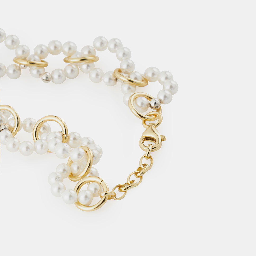 Gold Plated Silver Particle Bracelet Gold Plated Silver Particle Bracelet