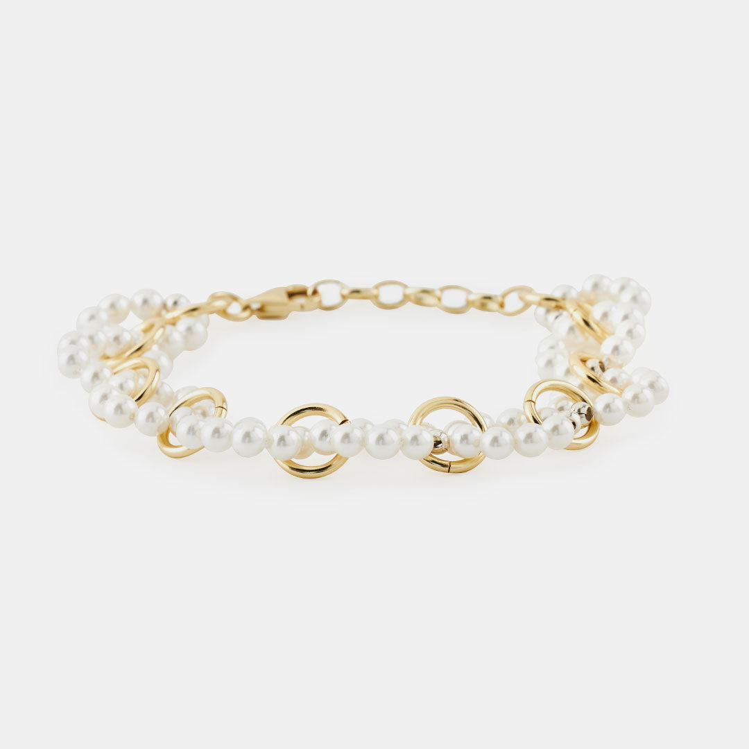 Gold Plated Silver Particle Bracelet Gold Plated Silver Particle Bracelet