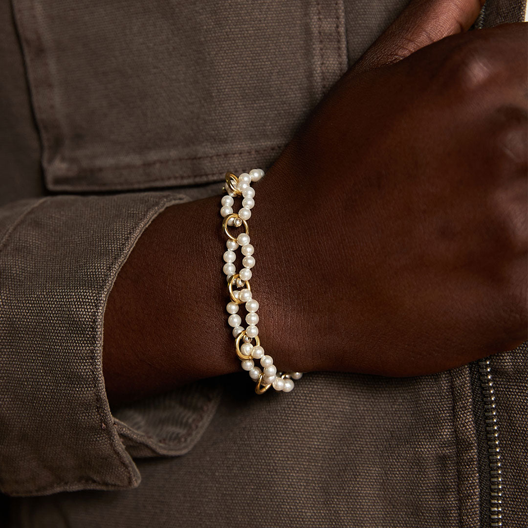 Gold Plated Silver Particle Bracelet Gold Plated Silver Particle Bracelet