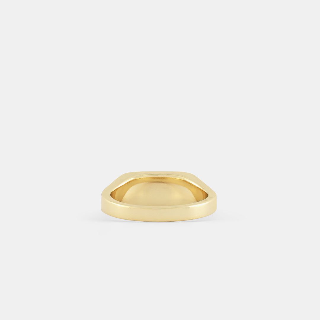 Gold Plated Silver Rectangle Signet Ring Gold Plated Silver Rectangle Signet Ring