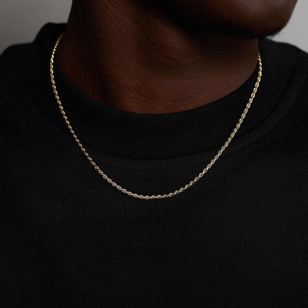 Gold Plated Silver Rope Necklace Gold Plated Silver Rope Necklace