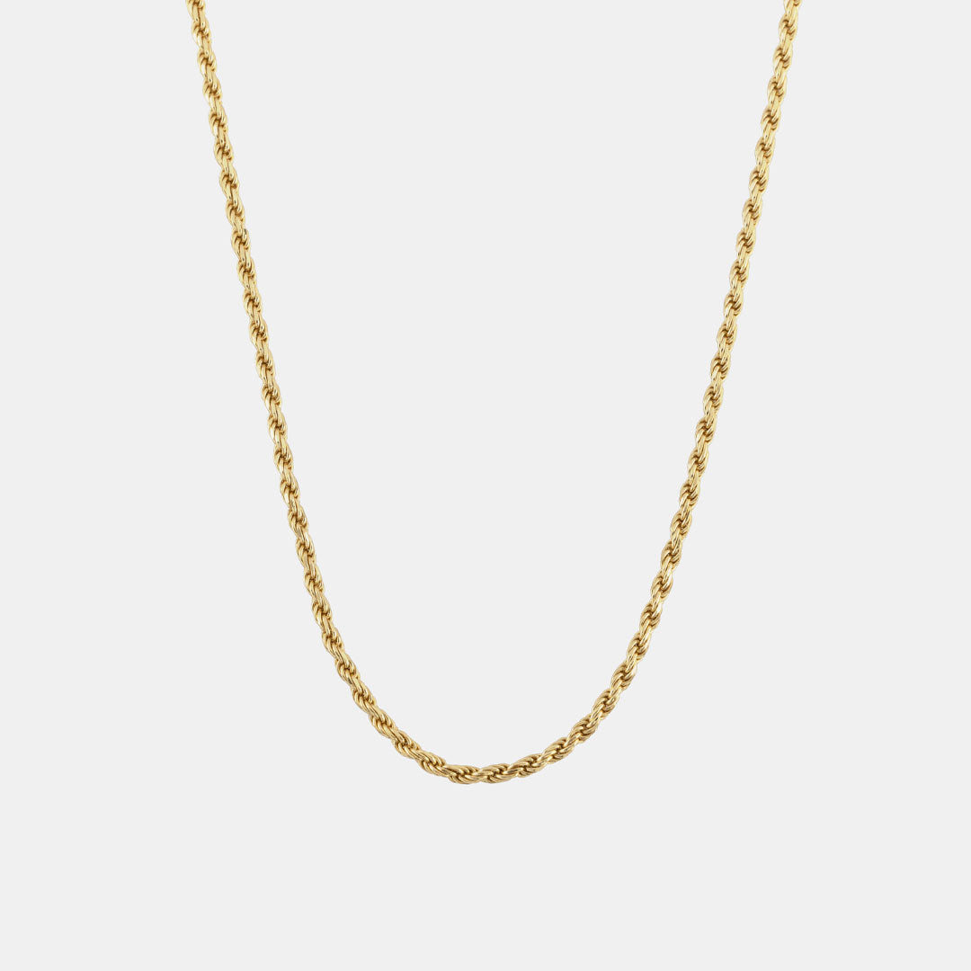 Gold Plated Silver Rope Necklace Gold Plated Silver Rope Necklace
