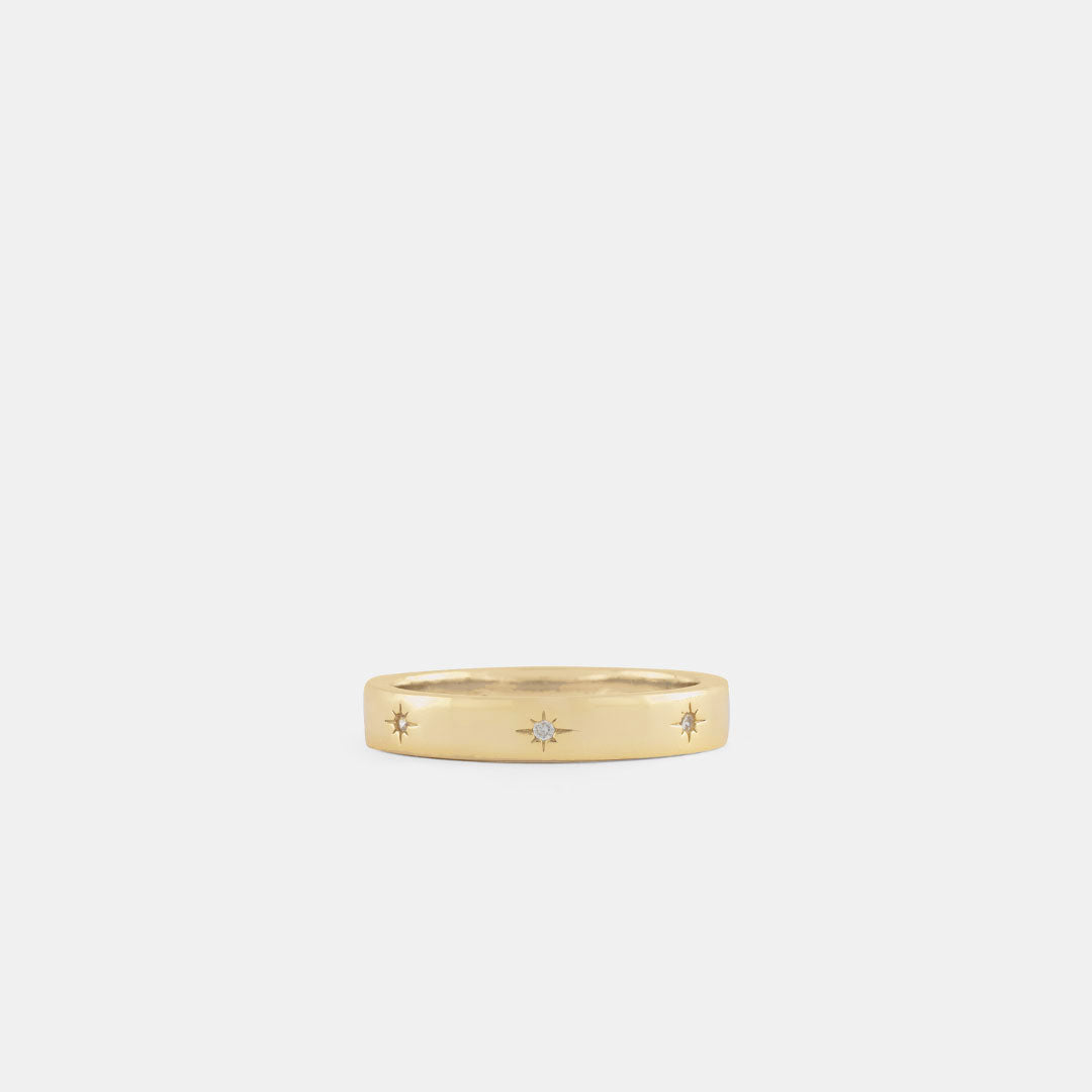 Gold Plated Silver Seven Ring Gold Plated Silver Seven Ring