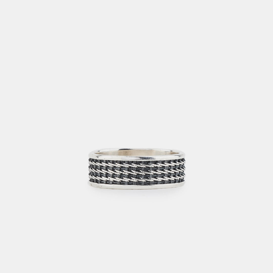 Silver Kusari Ring Silver Kusari Ring - Serge DeNimes