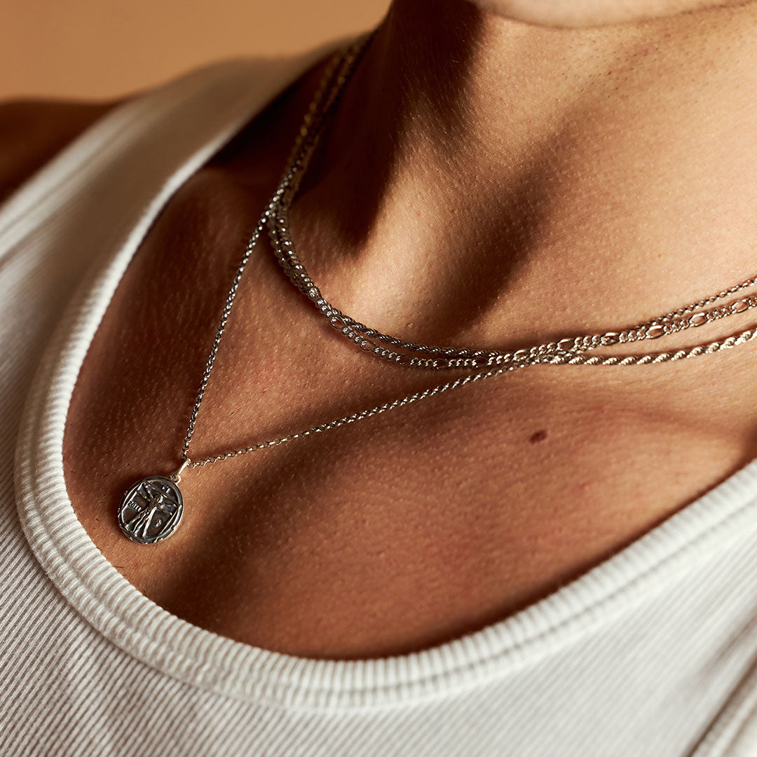 Silver Figaro Necklace Silver Figaro Necklace