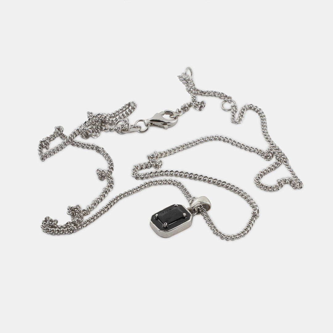 Silver Black Blush Necklace - Limited Edition Silver Black Blush Necklace - Limited Edition - Serge DeNimes