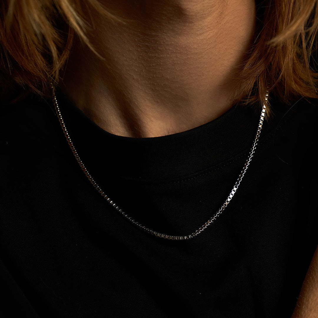 Silver Box Chain Necklace Silver Box Chain Necklace