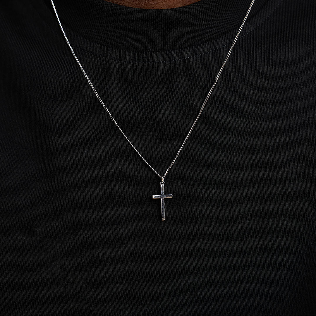 Silver Cross Necklace Silver Cross Necklace - Serge DeNimes