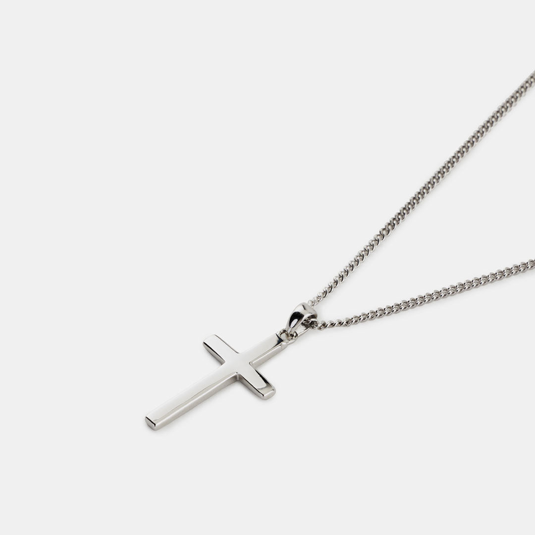 Silver Cross Necklace - Serge DeNimes