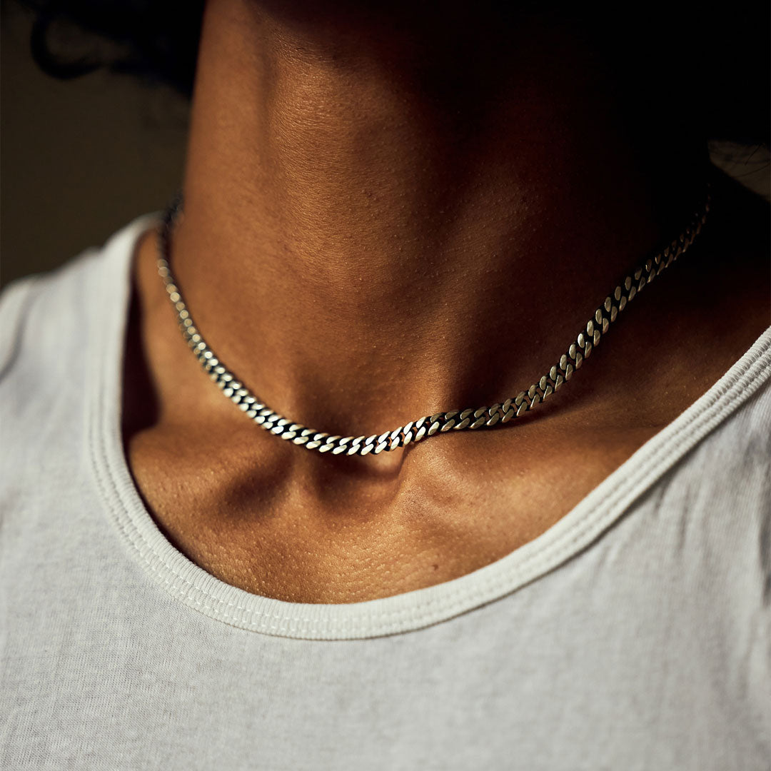 Silver Curb Chain Silver Curb Chain - Serge DeNimes