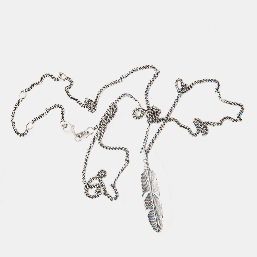 Silver Ethereal Feather Necklace Silver Ethereal Feather Necklace - Serge DeNimes
