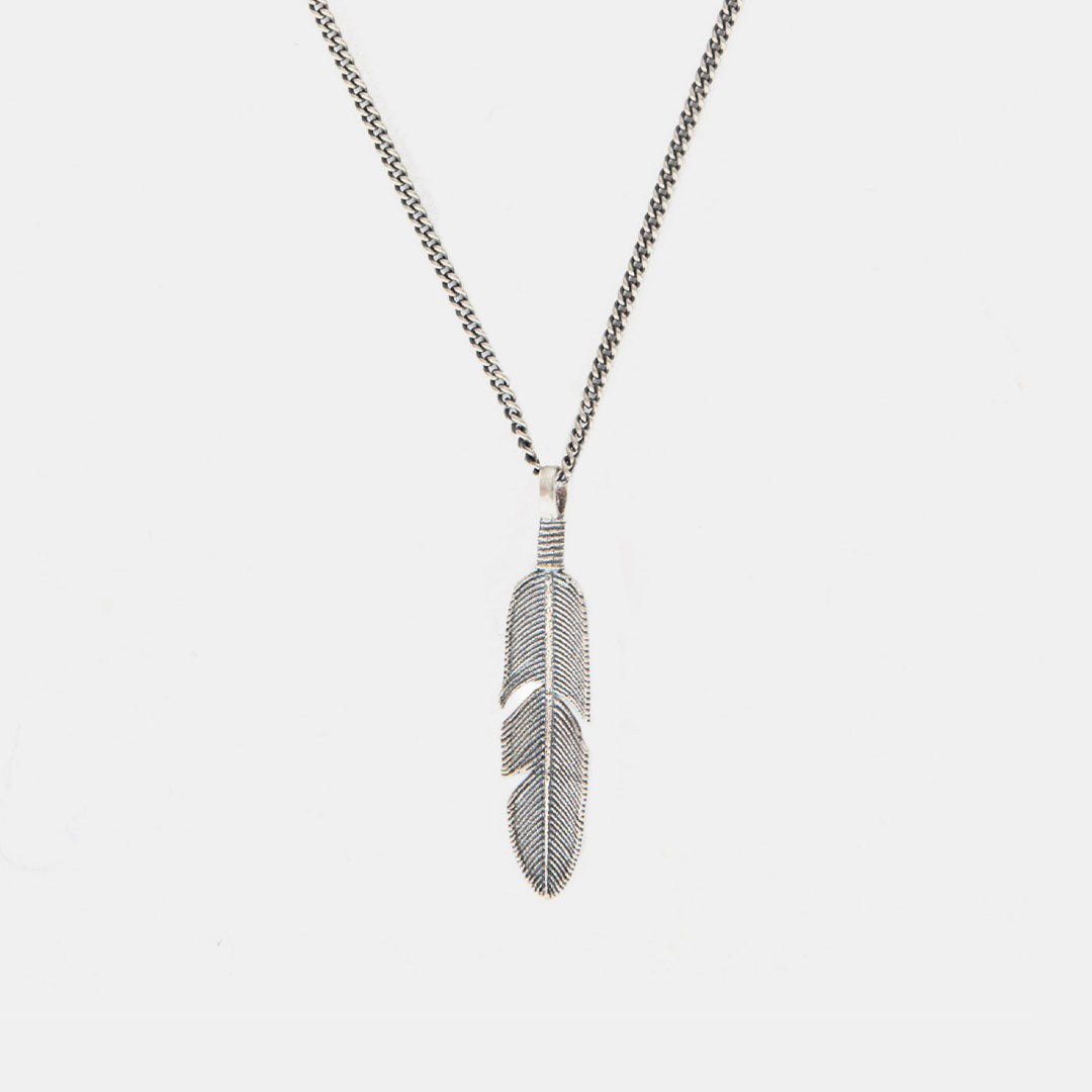 Silver Ethereal Feather Necklace Silver Ethereal Feather Necklace - Serge DeNimes