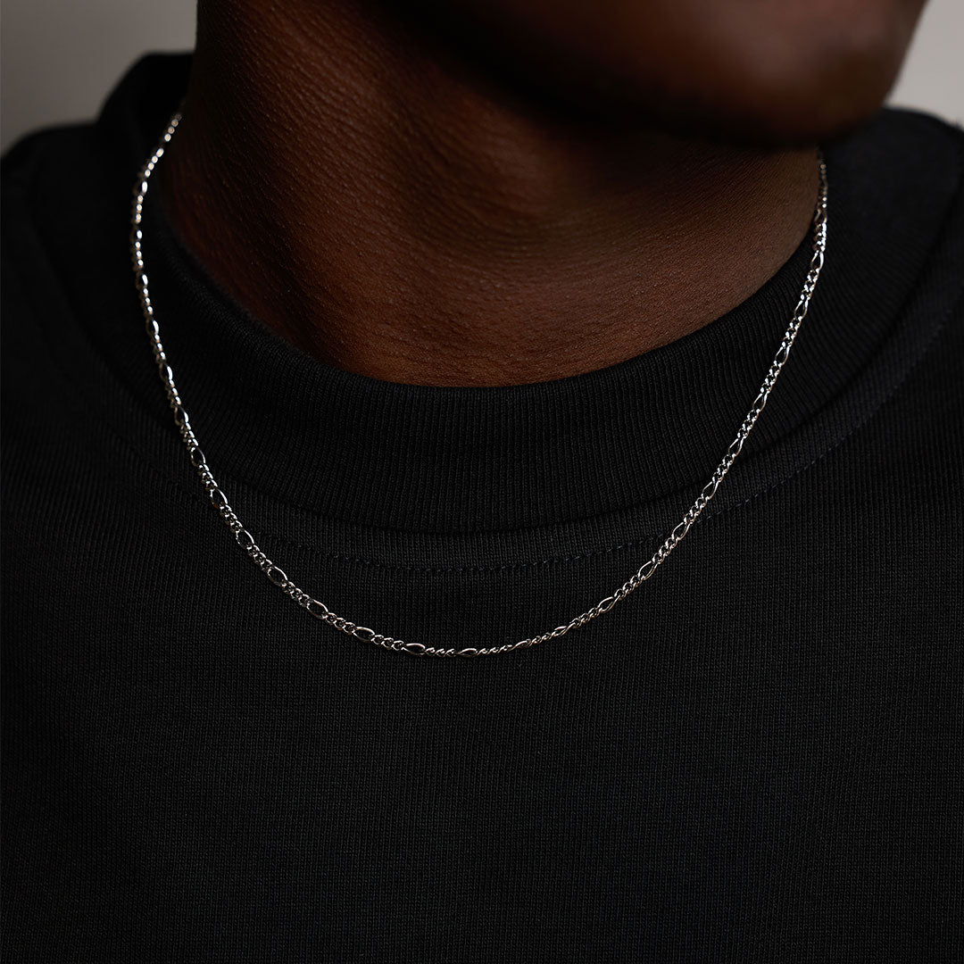 Silver Figaro Necklace