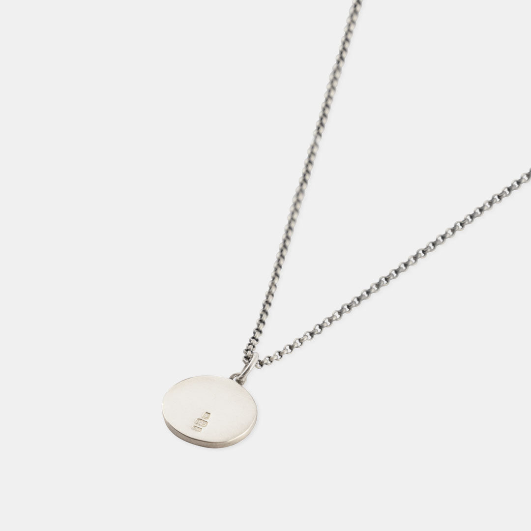 Silver Minimal Hallmark Necklace Silver Minimal Hallmark Necklace - Serge DeNimes