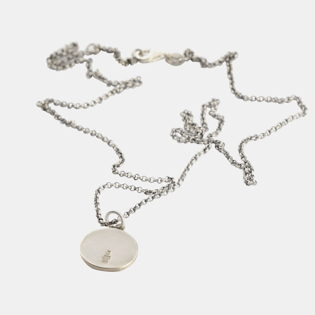 Silver Minimal Hallmark Necklace - Serge DeNimes