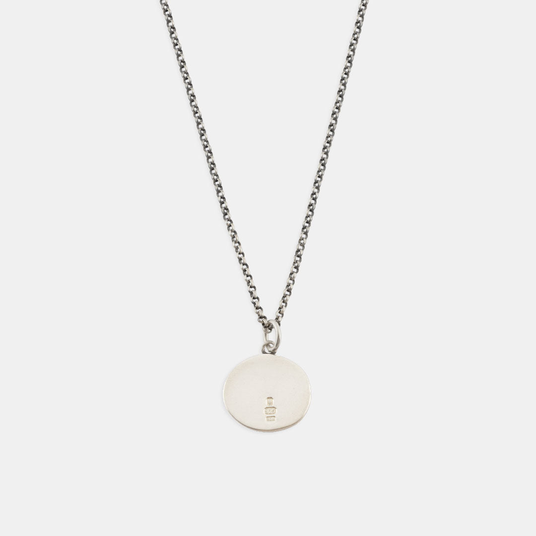Silver Minimal Hallmark Necklace Silver Minimal Hallmark Necklace - Serge DeNimes
