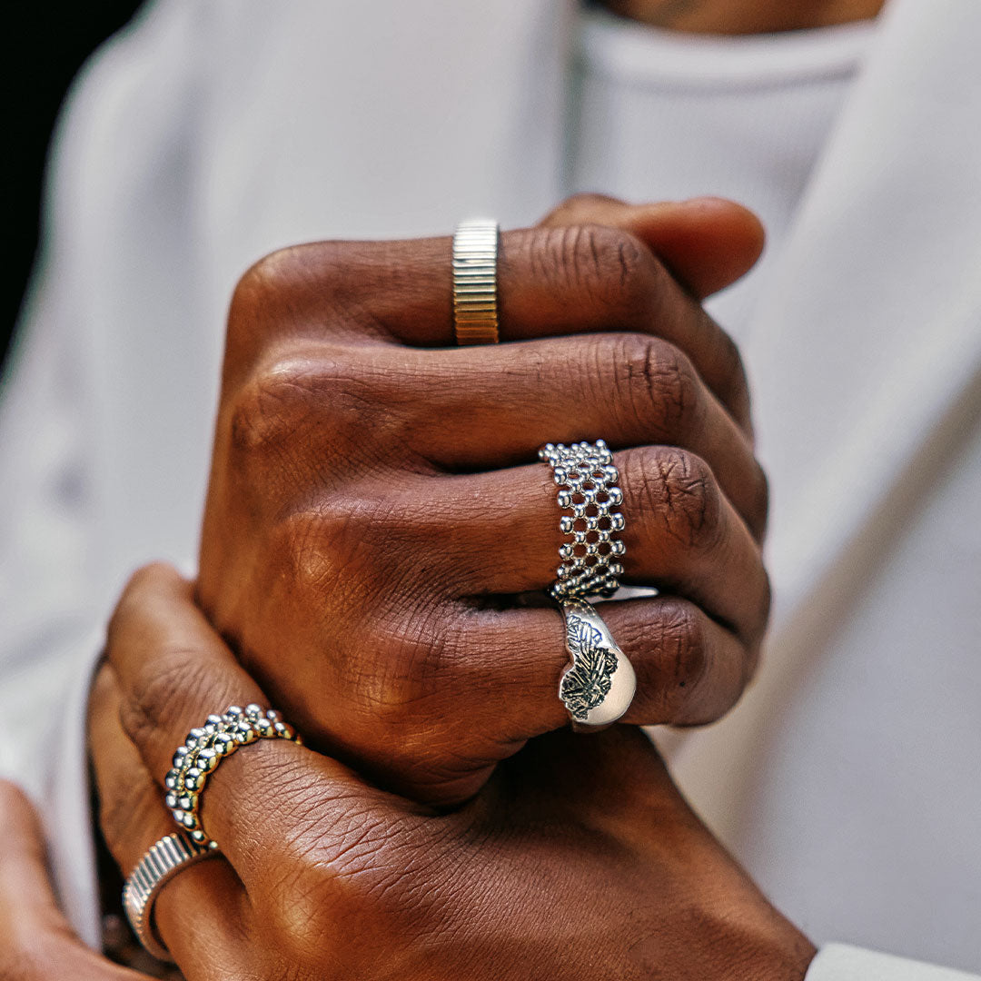 Silver Erode Ring Silver Erode Ring - Serge DeNimes