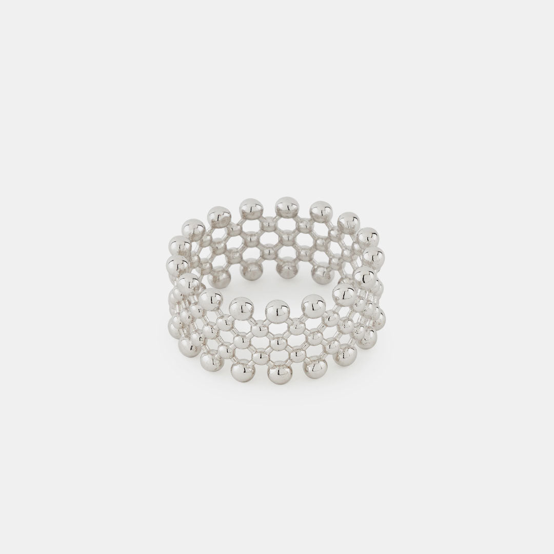 Silver Molecule Ring - Serge DeNimes