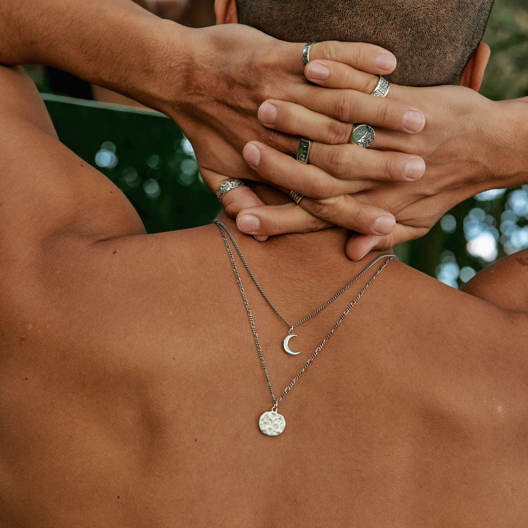 Silver Crescent Moon Necklace Silver Crescent Moon Necklace - Serge DeNimes