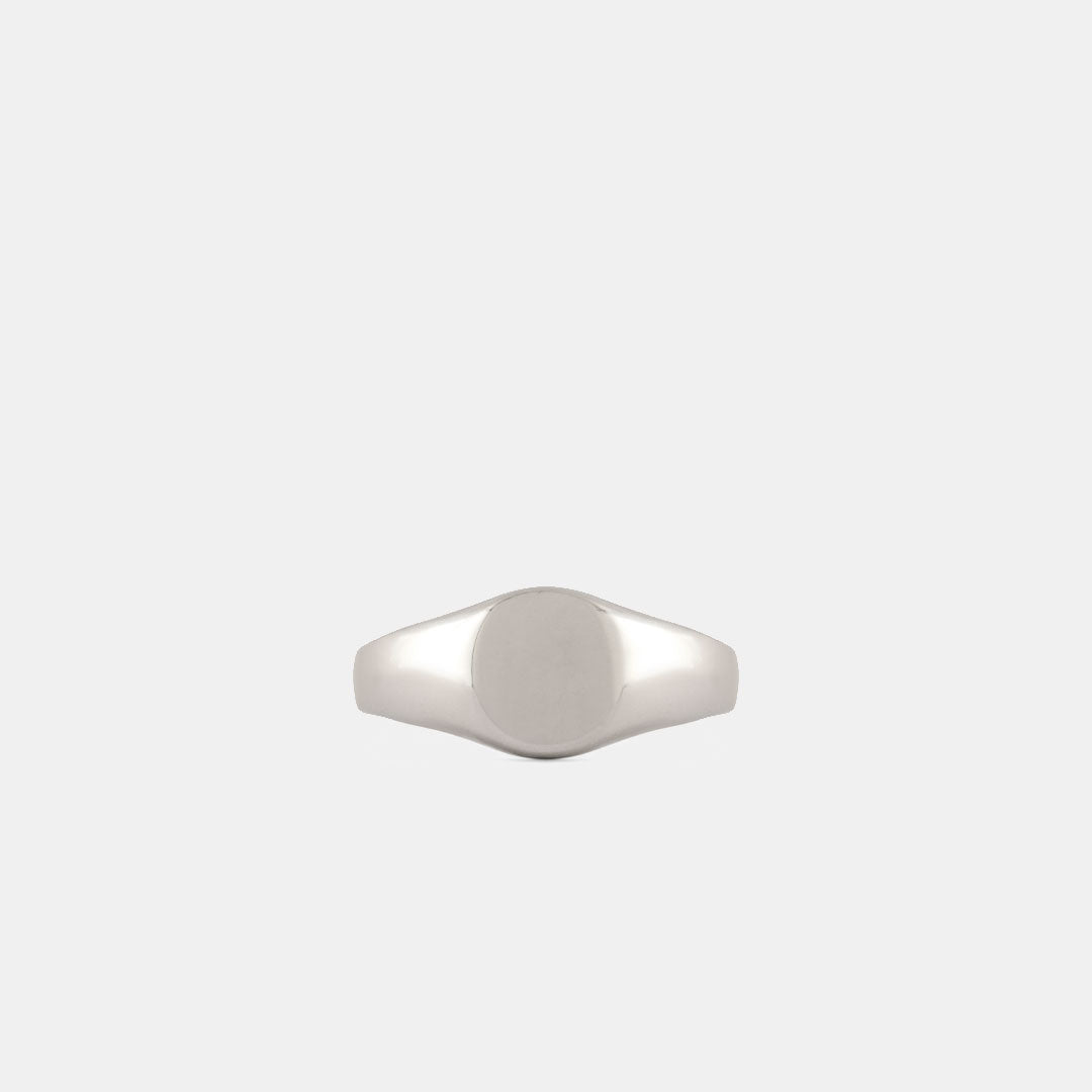 Silver Oval Signet Ring Silver Oval Signet Ring