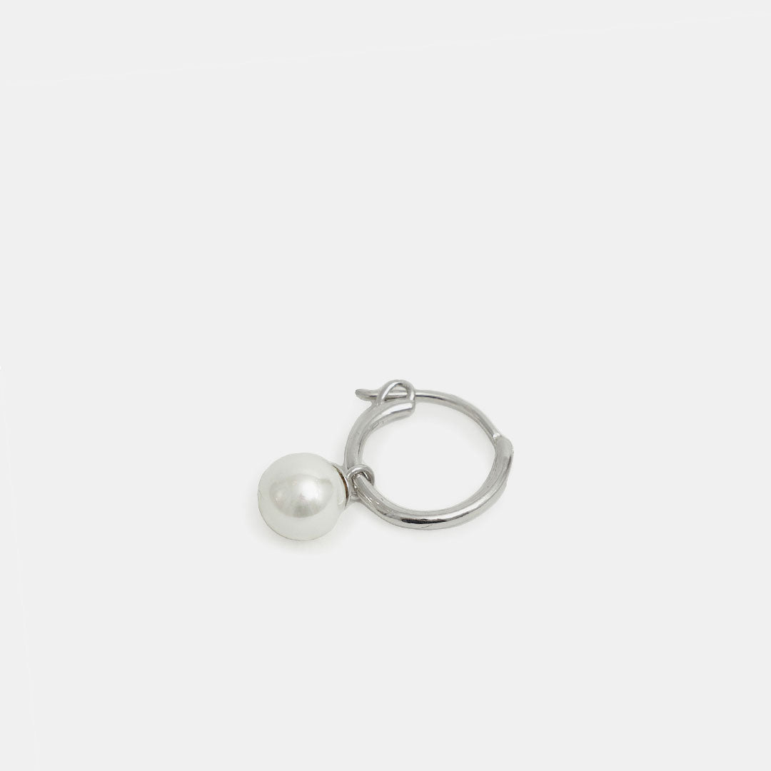 Silver Pearl Drop Earring - Limited Edition - Serge DeNimes