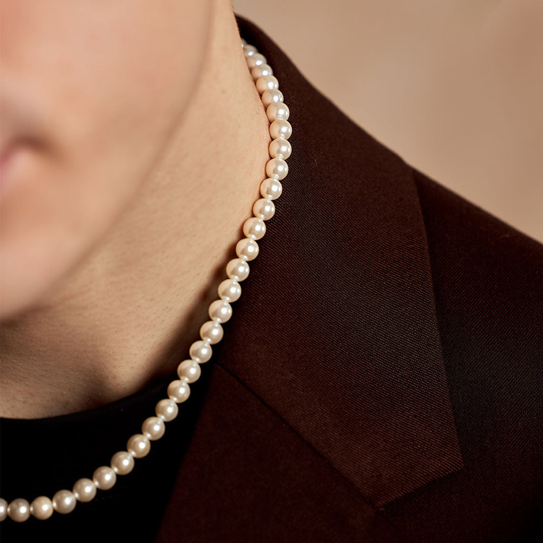 Silver Pearl Necklace Silver Pearl Necklace - Serge DeNimes