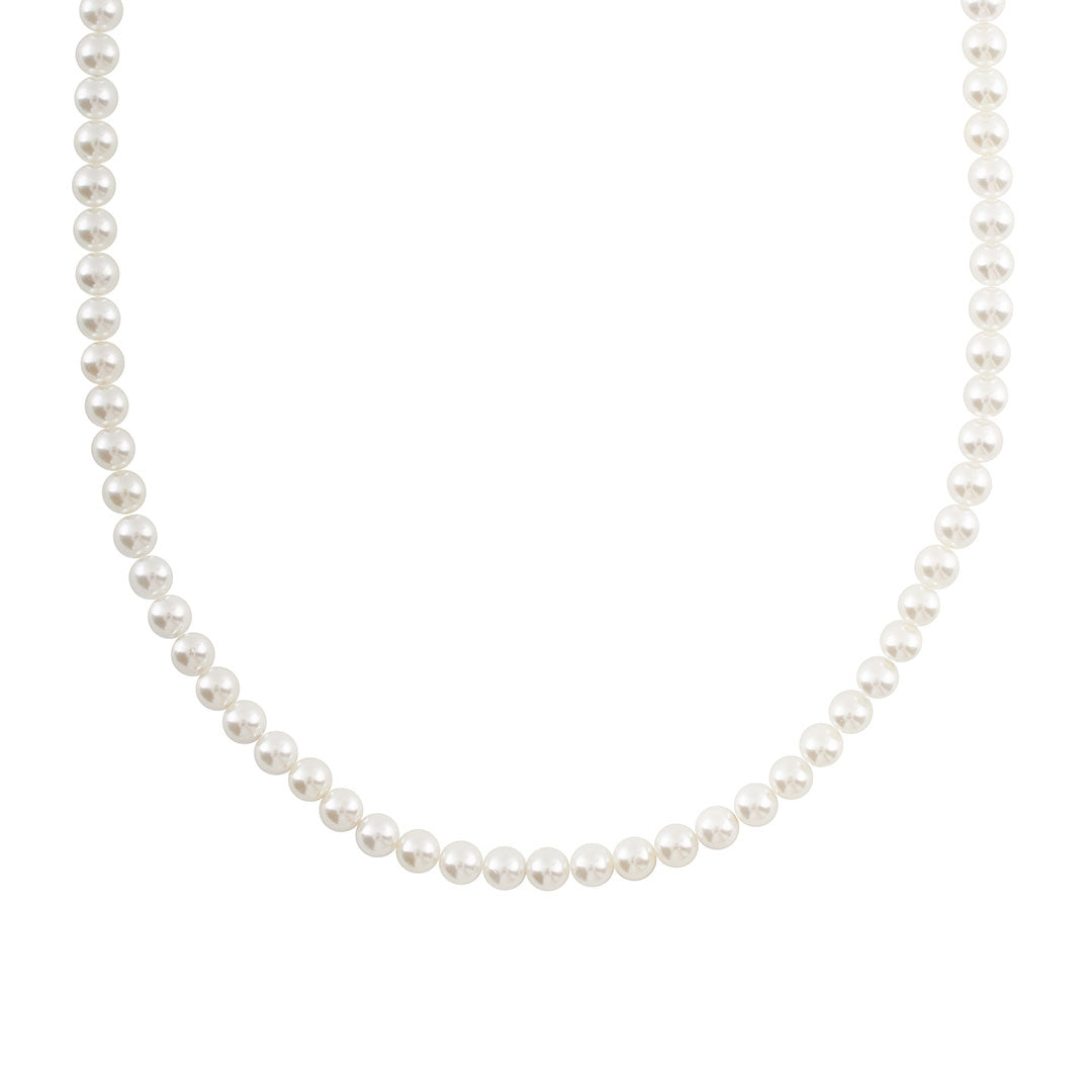 Silver Pearl Necklace | 925 Sterling Silver | Serge DeNimes