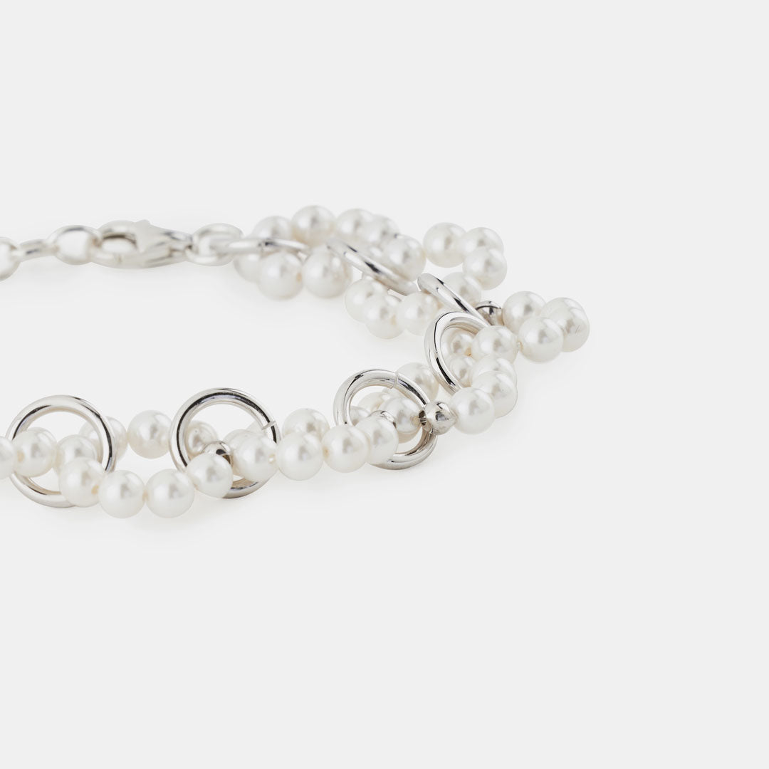 Silver Particle Bracelet