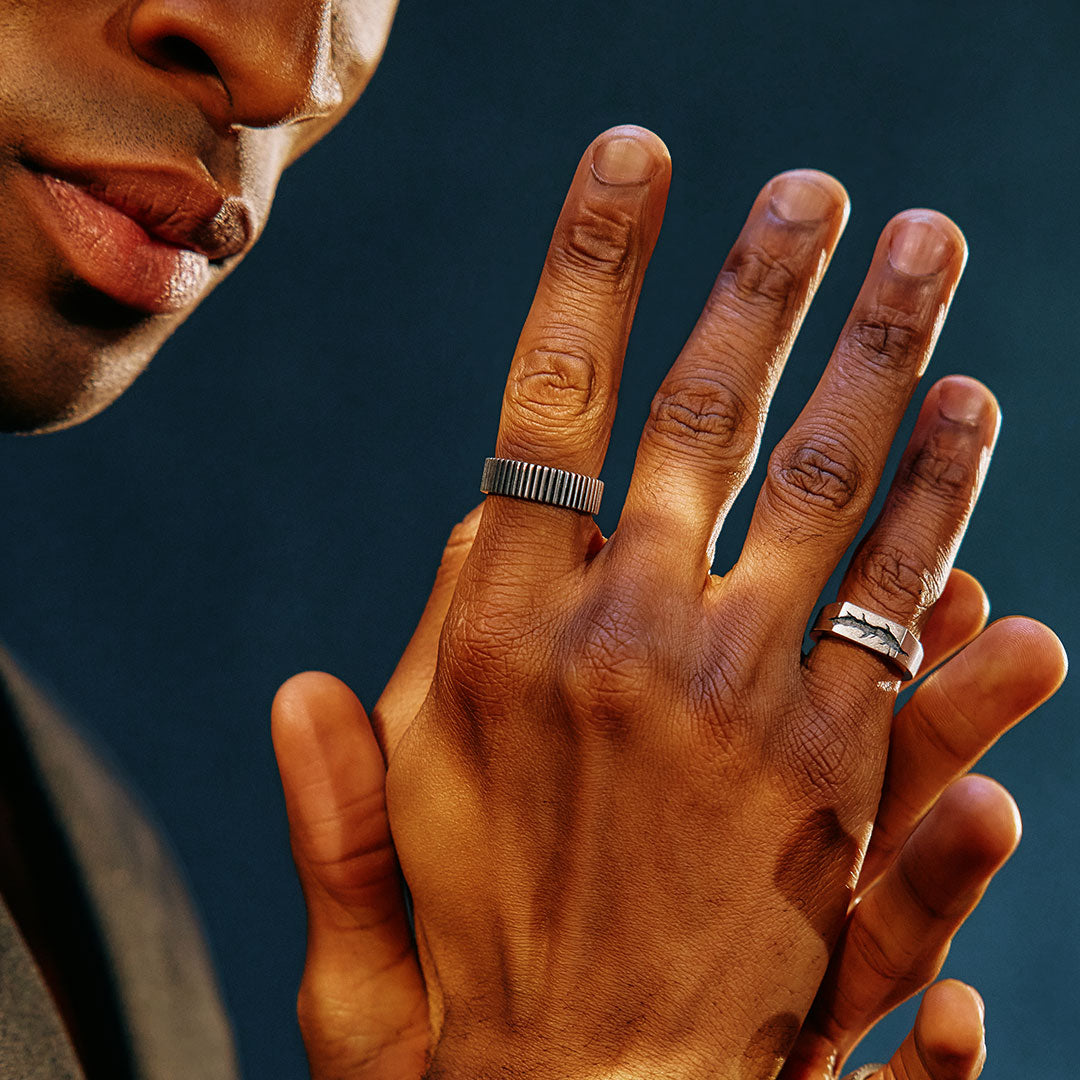 Silver Ridge Band Ring - Serge DeNimes
