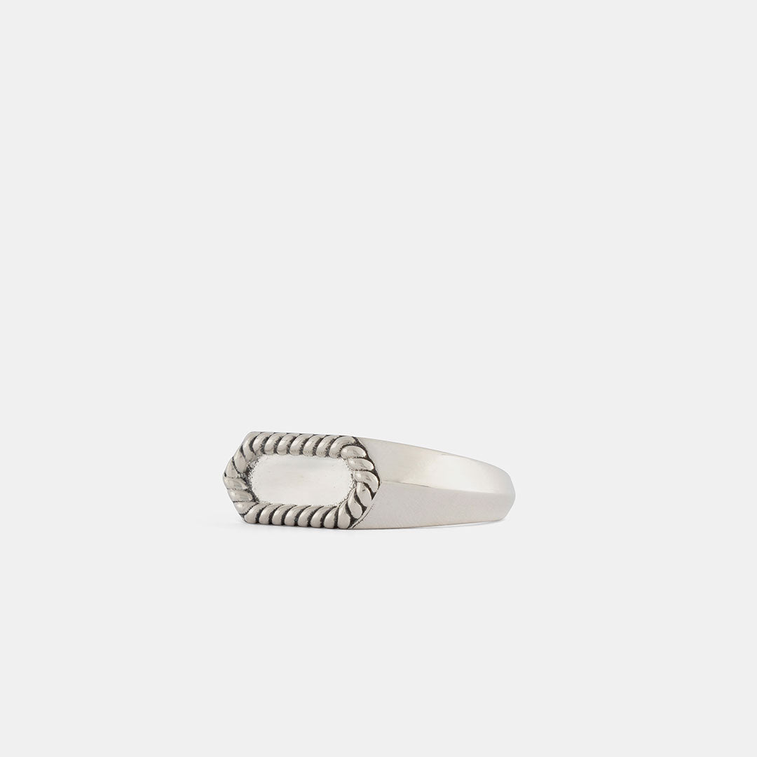 Silver Rope Bevel Ring Silver Rope Bevel Ring