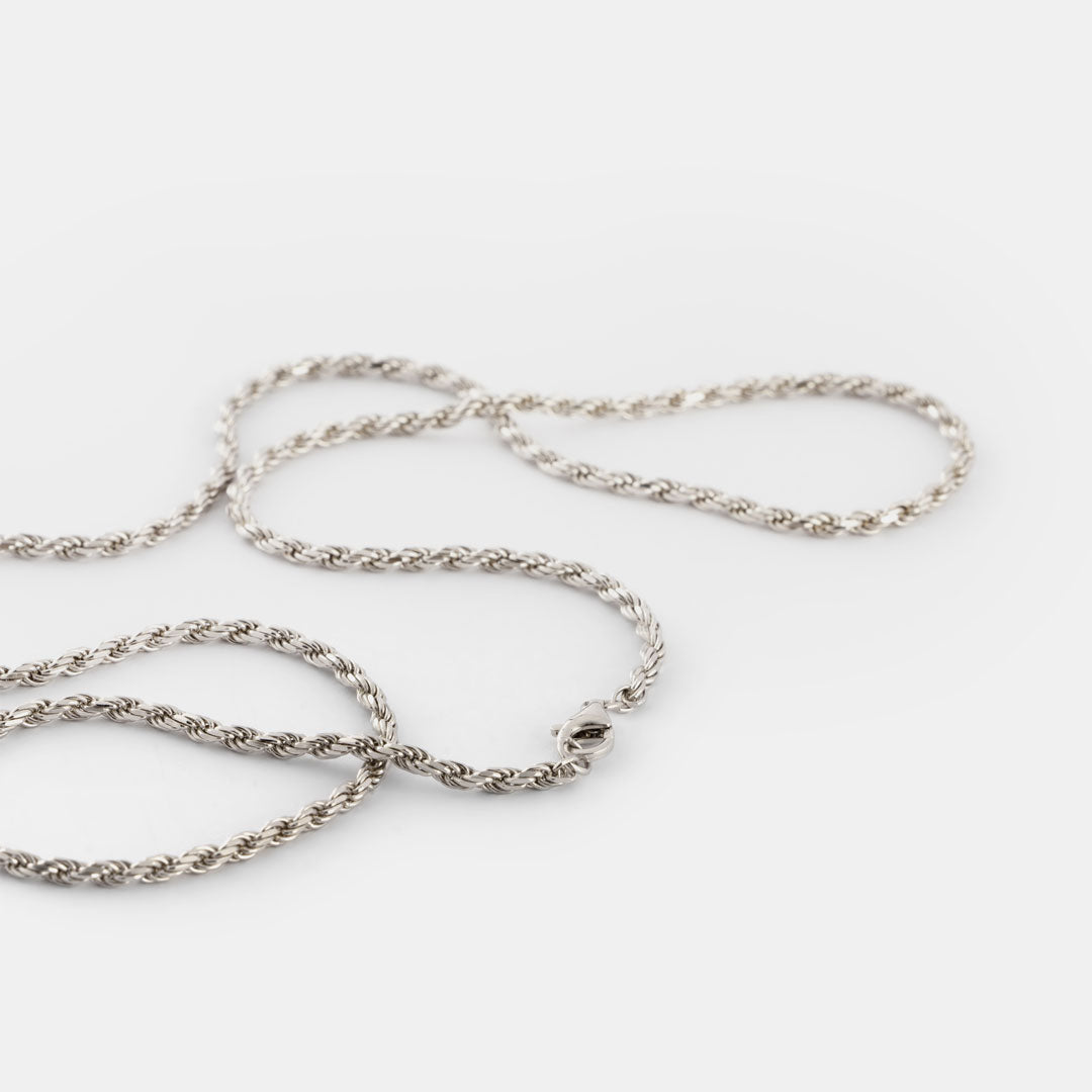 Silver Rope Necklace