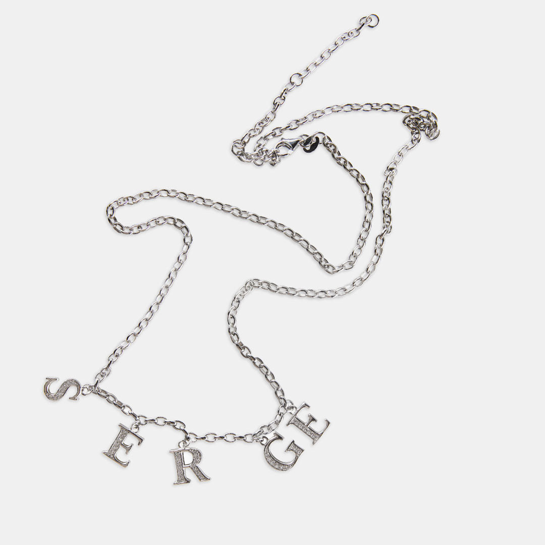 Silver Serge Alphabet Gem Necklace Silver Serge Alphabet Gem Necklace