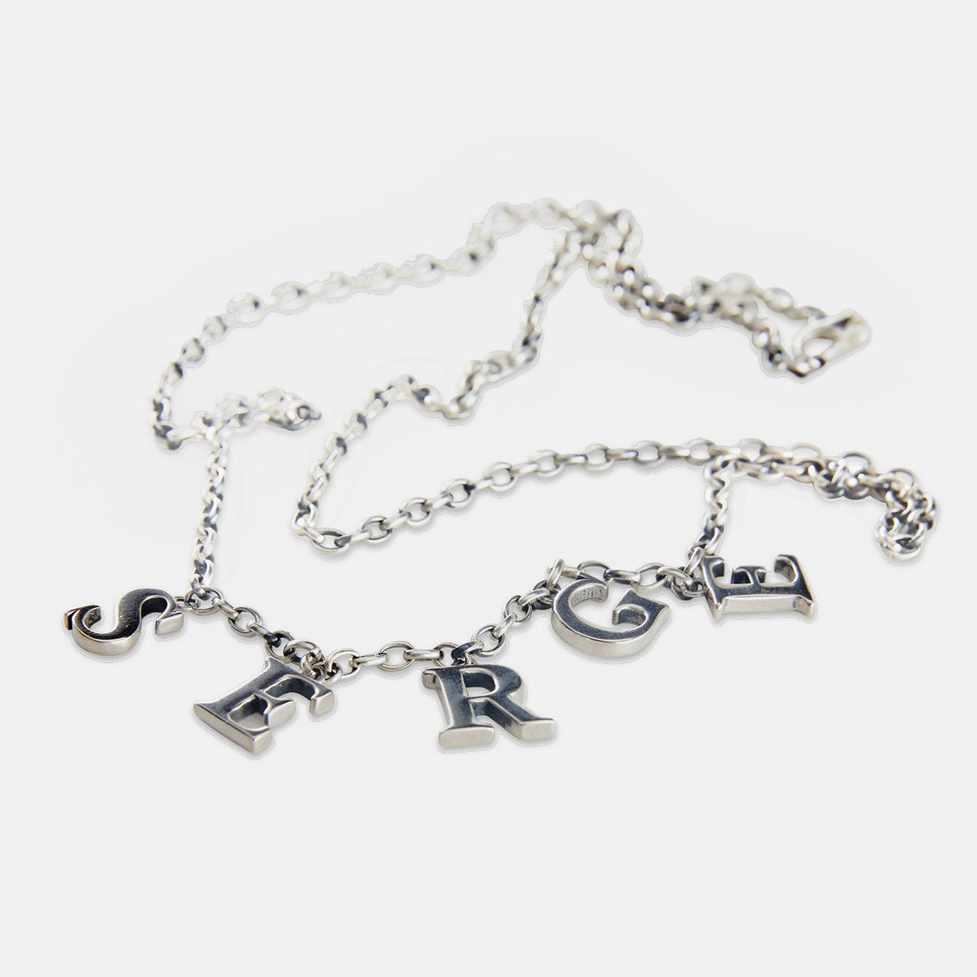Silver Serge Alphabet Necklace Silver Serge Alphabet Necklace