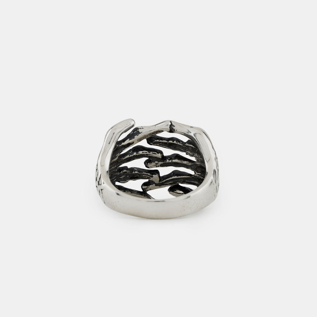 Silver Skeleton Hands Ring - Serge DeNimes