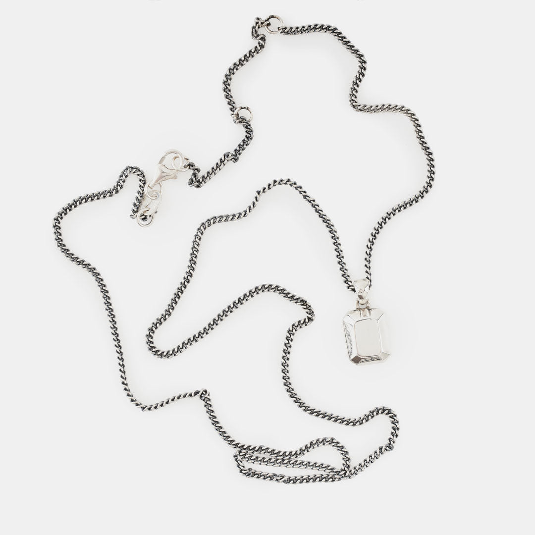 Silver Solid Gem Necklace Silver Solid Gem Necklace - Serge DeNimes