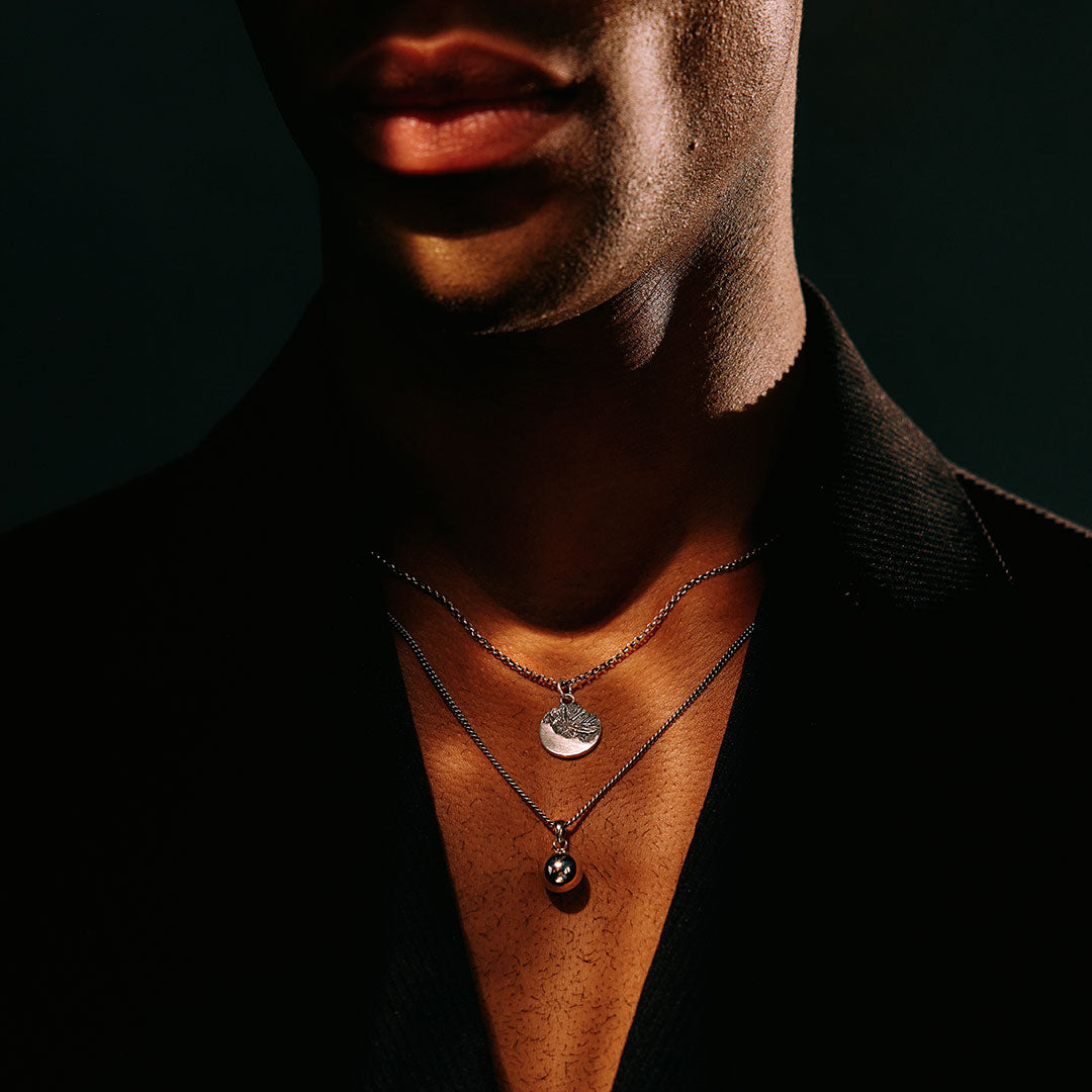 Silver Sphere Necklace Silver Sphere Necklace - Serge DeNimes