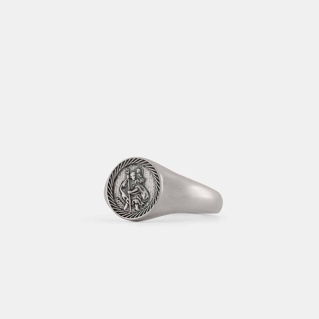 Silver St Christopher Ring Silver St Christopher Ring