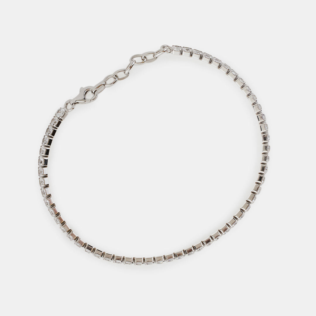 Silver Tennis Chain Bracelet - Serge DeNimes