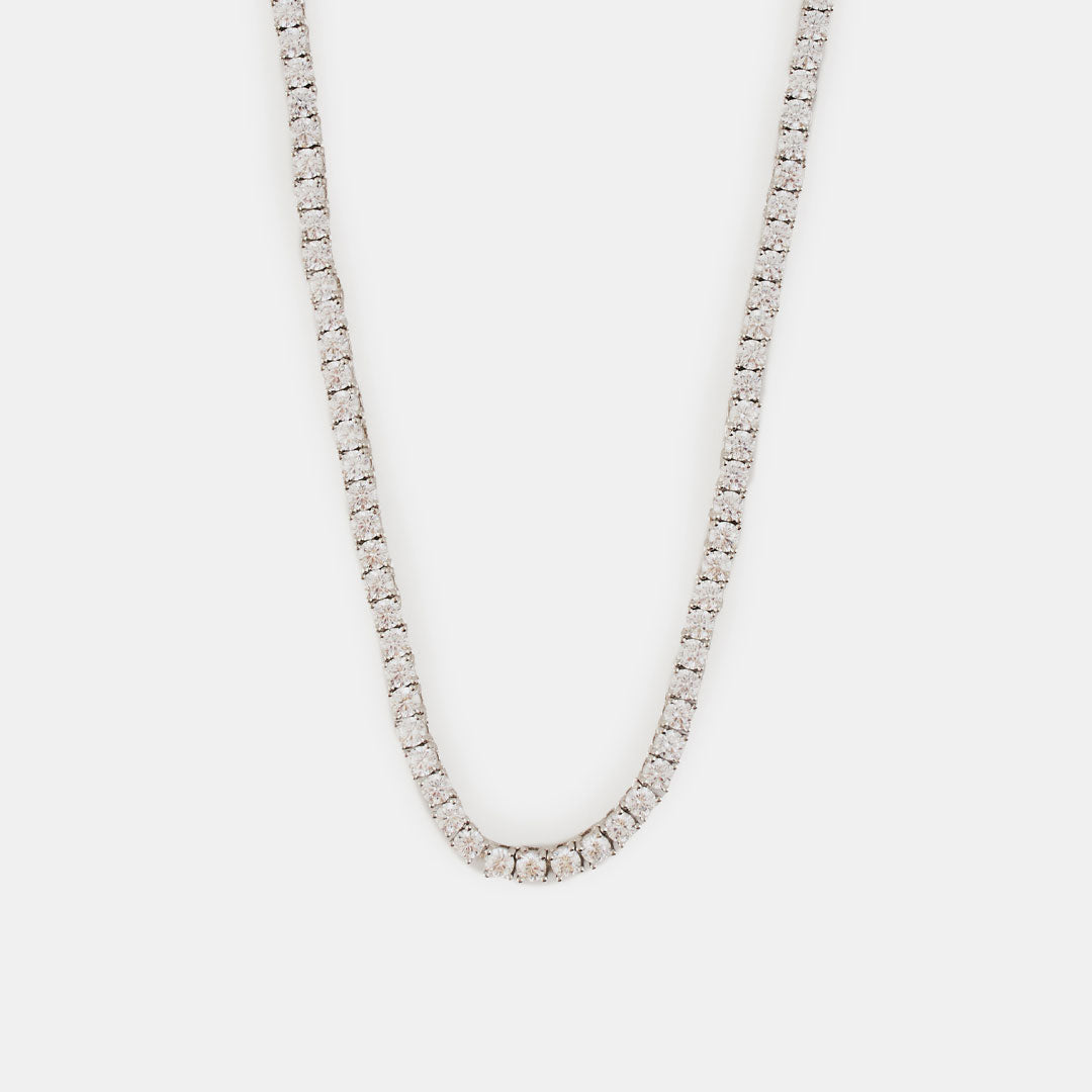 Silver Tennis Chain Necklace Silver Tennis Chain Necklace - Serge DeNimes