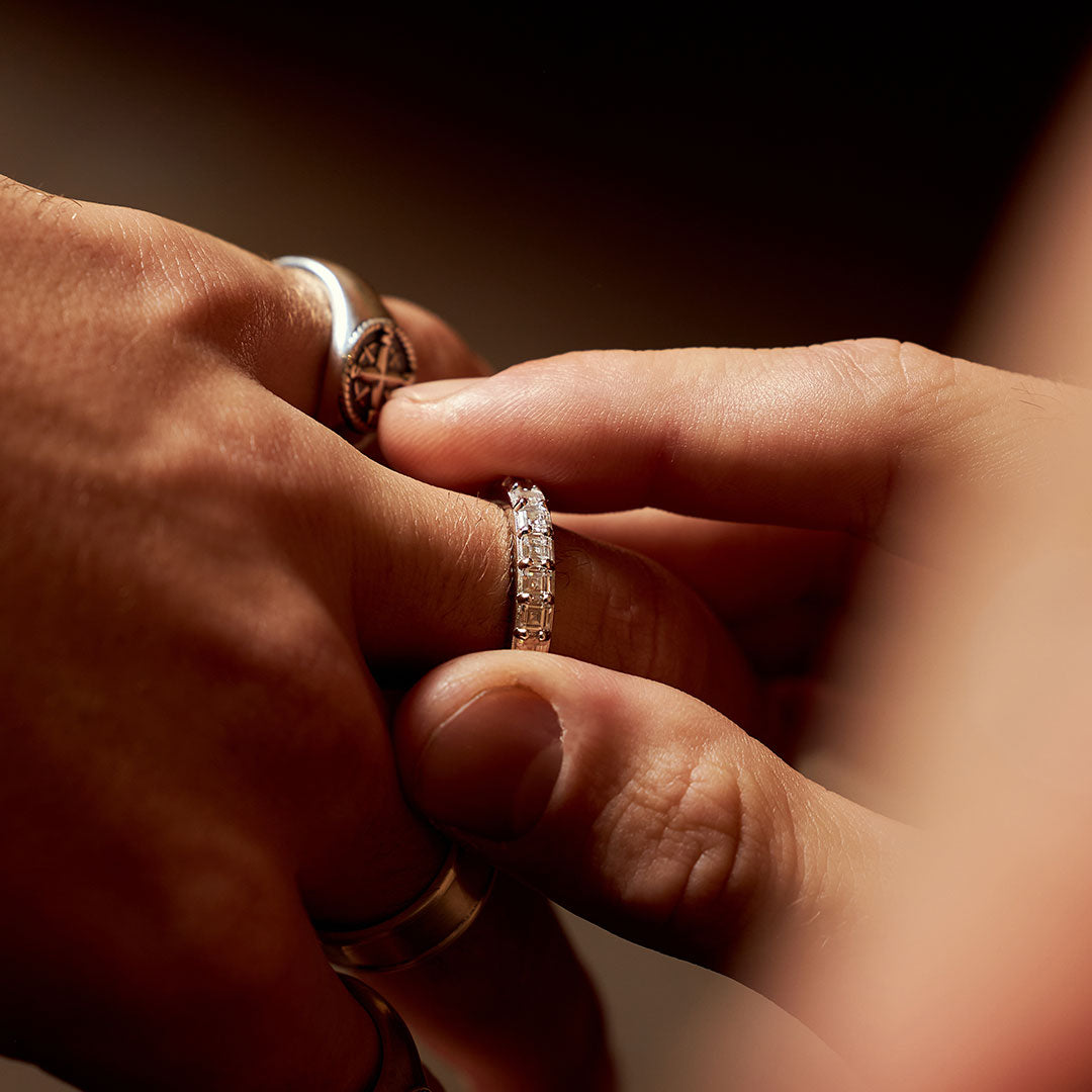 Silver Tennis Ring Silver Tennis Ring