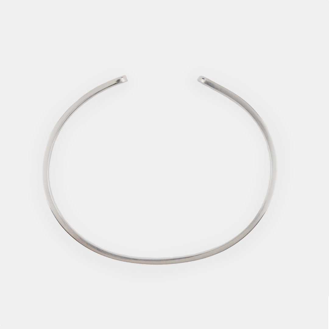 Silver Traditional Hallmark Bangle - Serge DeNimes