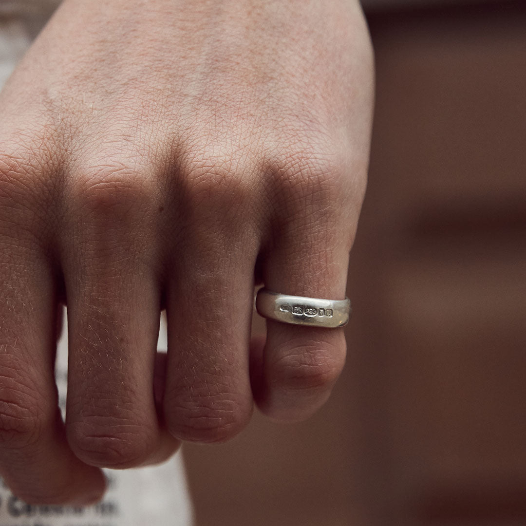 Silver Traditional Hallmark Ring Silver Traditional Hallmark Ring - Serge DeNimes